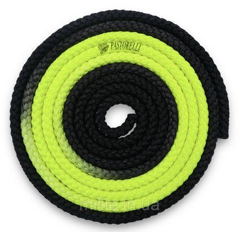 Скакалка для художньої гімнастики Pastorelli Patrasso/ F.I.G. Approved/ 3 м/ Колір:Giallo-Nero 3518 фото