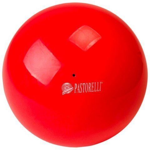 М'яч для художньої гімнастики Pastorelli 16 см/Червоний 00228 фото