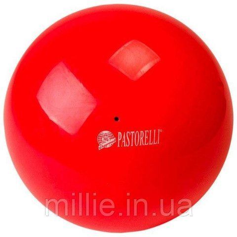 М'яч для художньої гімнастики Pastorelli 18 см NEW GENERATION/Червоний 9 фото