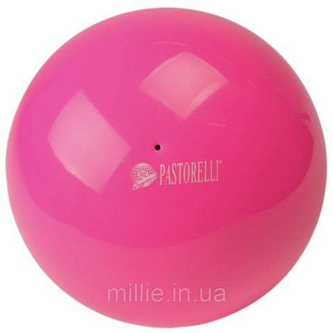 М'яч для художньої гімнастики 18 см Pastorelli NEW GENERATION/Рожевий флуо 11 фото