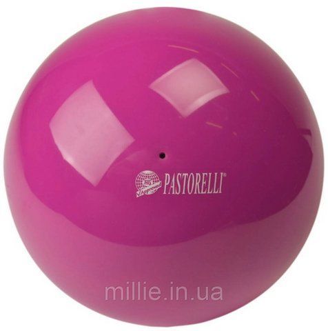 М'яч для художньої гімнастики 18 см Pastorelli NEW GENERATION/Малиновий 12 фото